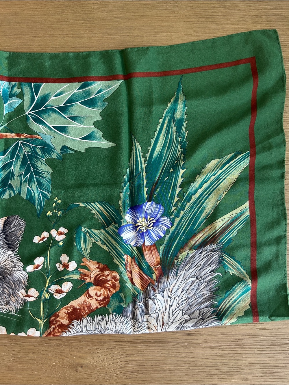 Salvatore Ferragamo Woodland Animals Silk Scarf - Picture 8 of 9